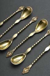 6 Historicism mocha spoon with twisted handle and …