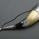 Russian vodka drinking horn with niello mounting, … - photo 3
