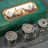 Travel writing set in green-coloured lizard skin c… - photo 1