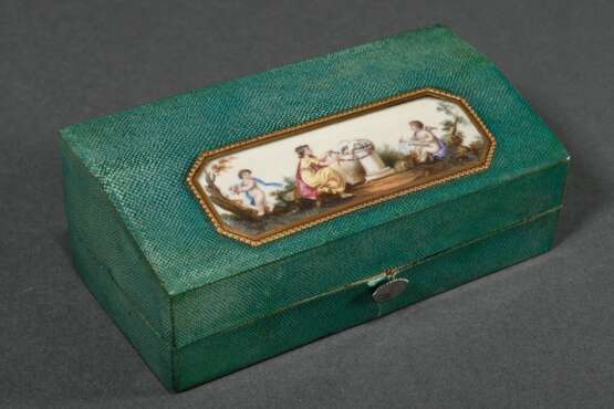 Travel writing set in green-coloured lizard skin c… - photo 3 Travel writing set in green-coloured lizard skin c… - photo 3