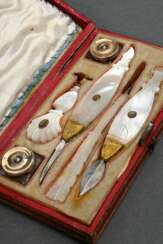 Empire travel writing set in gold-stamped saffian …