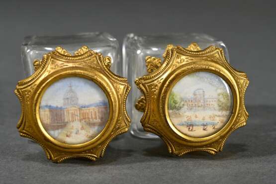 Biedermeier burl wood box in chest form with appli… - photo 4