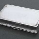 Square box with concave walls and floral engraving… - photo 2