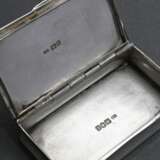 Square box with concave walls and floral engraving… - photo 3