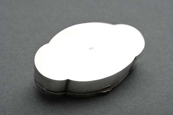 Vierpassige Dose mit Chrysopras Cabochon auf dem D… - Foto 3 Vierpassige Dose mit Chrysopras Cabochon auf dem D… - Foto 3