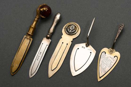 5 Various bookmarks with sculpted ends and shapes:… - photo 1
