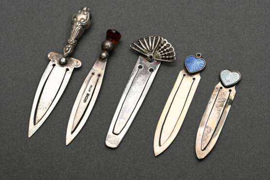 5 Various bookmarks with sculpted ends: “hearts, f… - photo 1