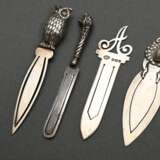 4 Various bookmarks with sculpted ends: “Letter A,… - photo 1