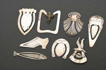 8 Various bookmarks in different shapes: “Cupid, s…