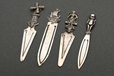 4 Various bookmarks with sculpted ends: “Windmill,…