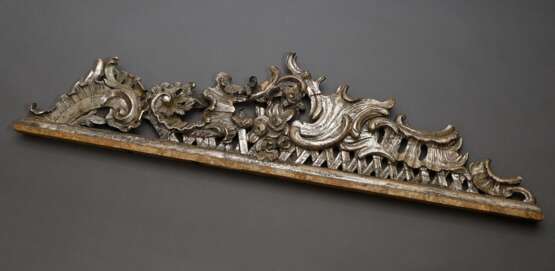 Große versilberte Rokoko Schnitzerei Supraporte, B… - Foto 1