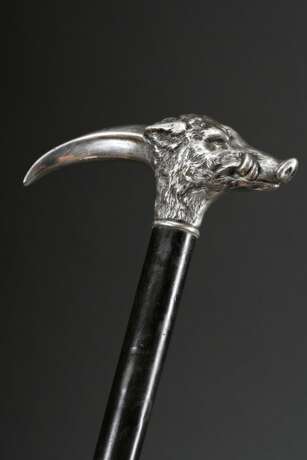 Cane with Fritzkrücke made of naturalistic 800 sil… - photo 2 Cane with Fritzkrücke made of naturalistic 800 sil… - photo 2