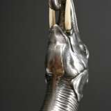 Rundkrücke mit plastisch gearbeitetem Silber 800 E… - Foto 3