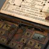 Antike Goldwaage im Holz Etui mit Gewichten in Duc… - Foto 1