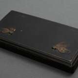 Antike Goldwaage im Holz Etui mit Gewichten in Duc… - Foto 4