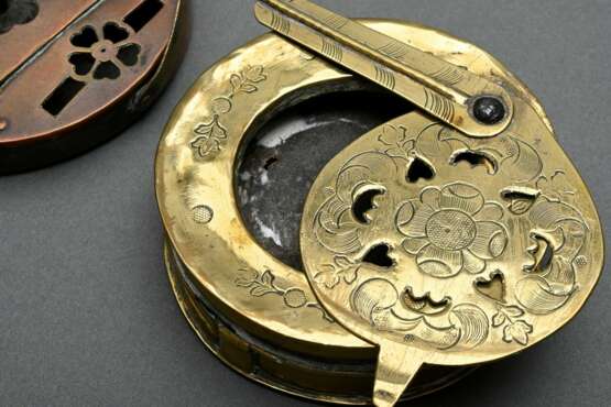 2 Diverse antike Laternen Montierungen mit gestanz… - Foto 3