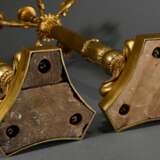 Pair of Empire girandoles in classic form on three… - фото 5