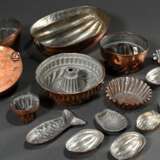 15 Diverse Teile alte Kupfer Backformen für Kuchen… - Foto 3