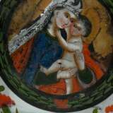 Rural reverse glass painting ‘Mother of God’ in ro… - photo 2