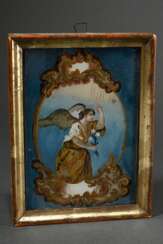 Small reverse glass painting ‘Annunciation Angel i…