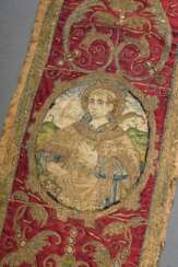 Sacred trimmings depicting saints ‘Our Lady, John …