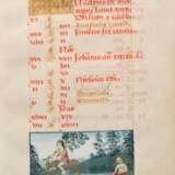 Book of Hours page with miniature, gouache on parc… - photo 1