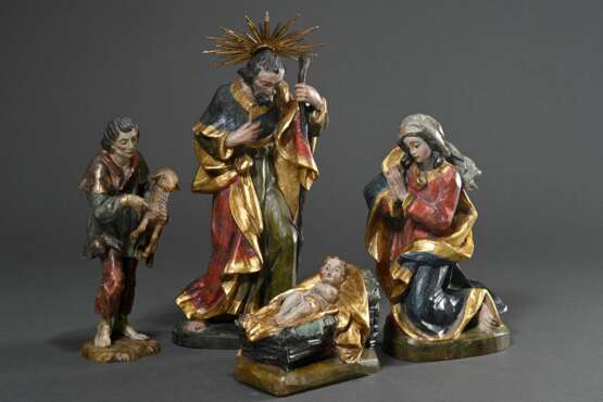 4 Teile Krippenfiguren in barocker Manier: Die Hei… - Foto 2