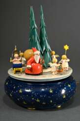 Runde Wendt & Kühn Spieluhr "Weihnachtszug", Holz …