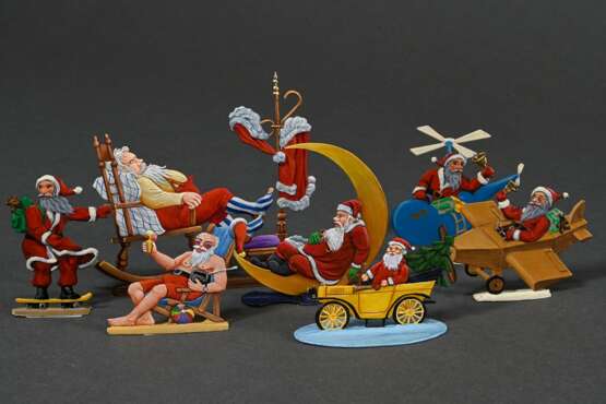 7 Various humorous Christmas figures, including Sc… - photo 1 7 Various humorous Christmas figures, including Sc… - photo 1