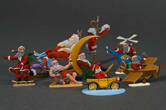 7 Various humorous Christmas figures, including Sc… - photo 2 7 Various humorous Christmas figures, including Sc… - photo 2