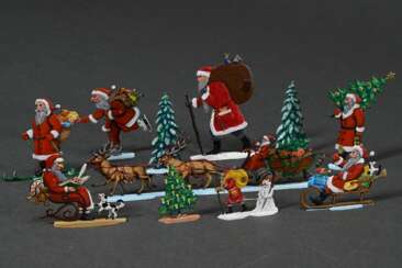 11 Diverse Weihnachts Figuren, Scholtz, Berlin, Zi…
