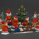 10 assorted Christmas figures, pewter, painted in … - photo 2