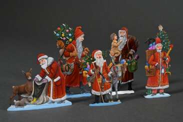 5 Various Christmas figures, Swiss, Diessen, etc.,…