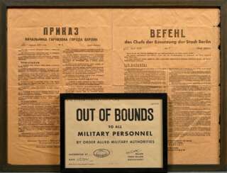 2 announcements: “Occupation Orders, April 26, 194…