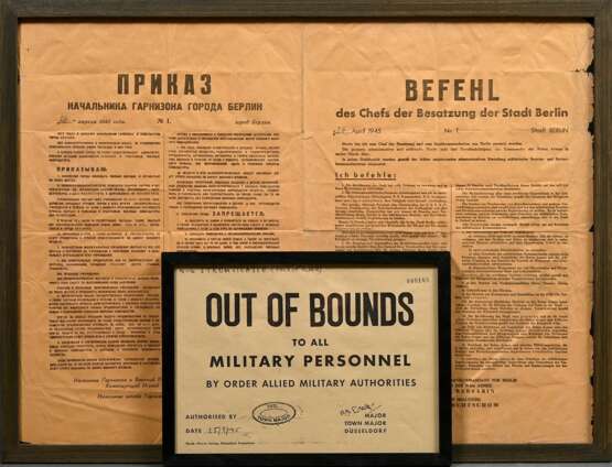 2 announcements: “Occupation Orders, April 26, 194… - photo 1