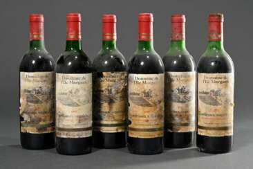 6 Flaschen Rotwein 1985 Domaine de l´Ile Margaux, …