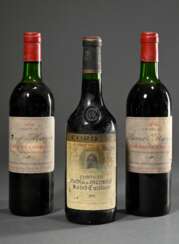 3 Diverse Flaschen Rotwein: 2x 1978 Chateau Beau M…