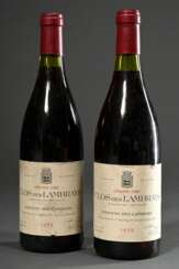 2 Flaschen Rotwein 1979 Clos des Lambrays, Grand C…