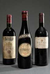 3 Diverse Flaschen italienischer Rotwein: 1x 1994 …
