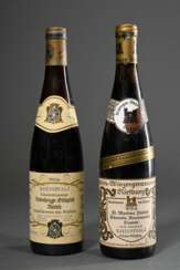 2 Diverse Flaschen Weißwein: 1x 1982 Hohenheimer O…