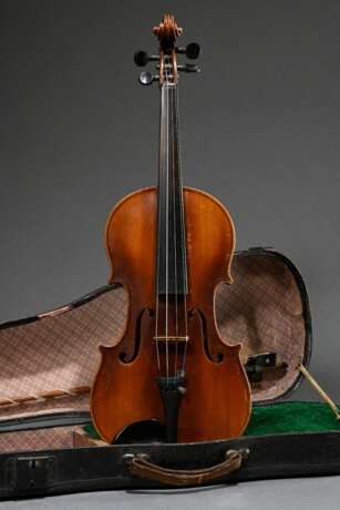 German violin with case, note inside: "From the wa… - фото 1