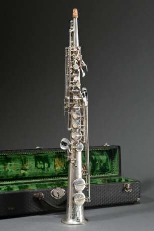 Soprano saxophone in case, marked ‘G.H. Hueller Sa… - фото 1
