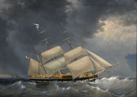 Linnig, Egide (1821-1860) “Three-masted ship ‘Arth… - фото 1