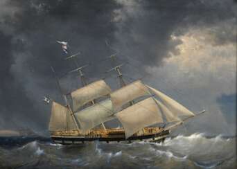 Linnig, Egide (1821-1860) "Dreimaster 'Arthur' in …