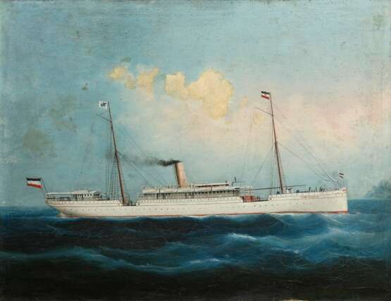 Unbekannter Marinemaler des frühen 20.Jh. "Post- u… - Foto 1