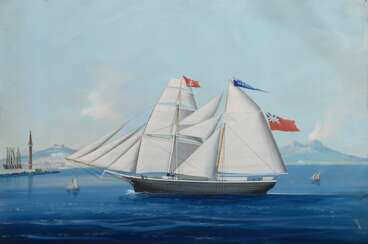 Unbekannter Marinemaler des 19.Jh. "Englischer Zwe…