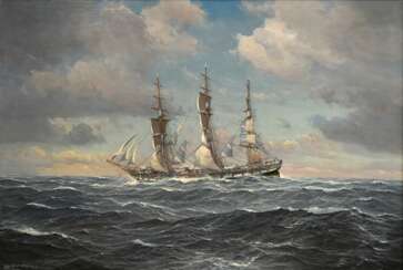 Holst, Johannes (1880-1965) ‘Full-rigged ship in f…