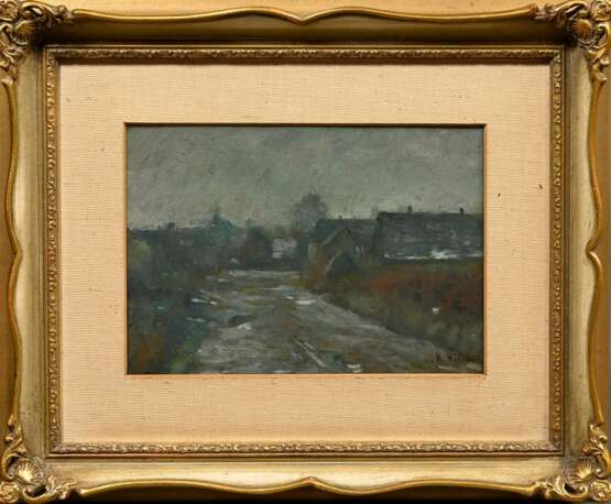 Höckner, Rudolf (1864-1942) ‘Thaw’, oil on cardboa… - фото 2 Höckner, Rudolf (1864-1942) ‘Thaw’, oil on cardboa… - фото 2