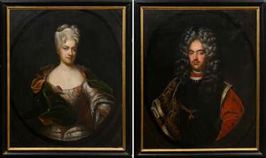 Pair of portraits from the early 18th c. ‘Elisabet…