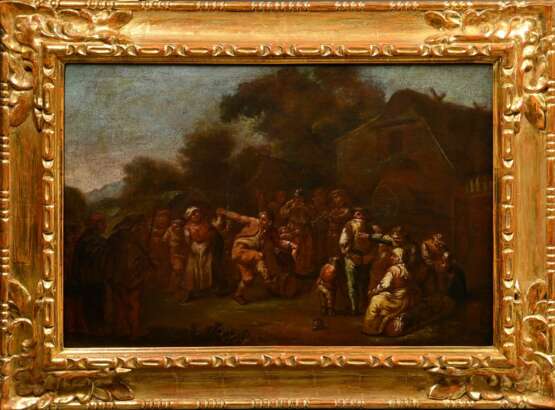 Unknown artist of the 18th c. ‘Dance scene in the … - photo 2